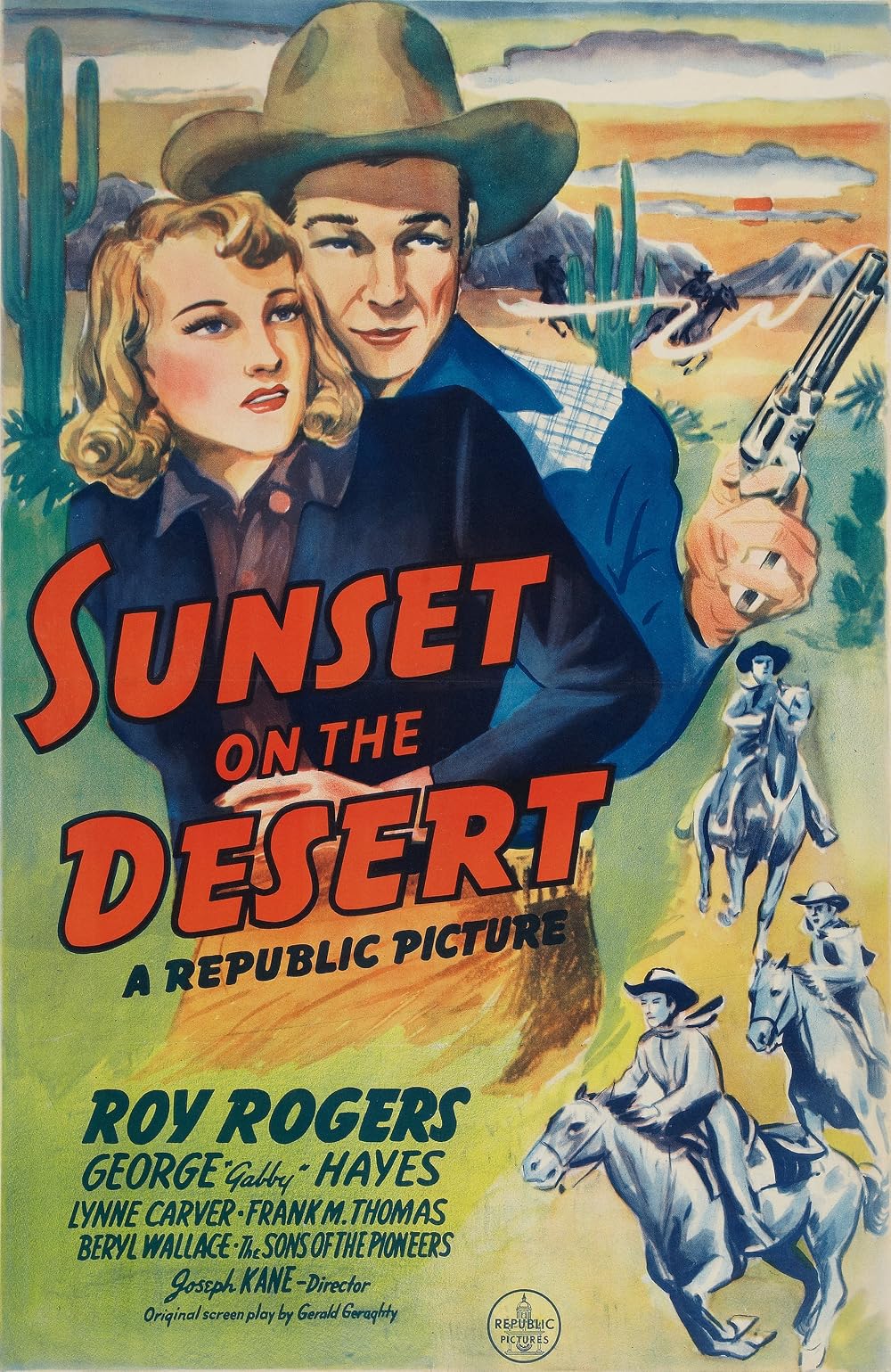Sunset on the Desert