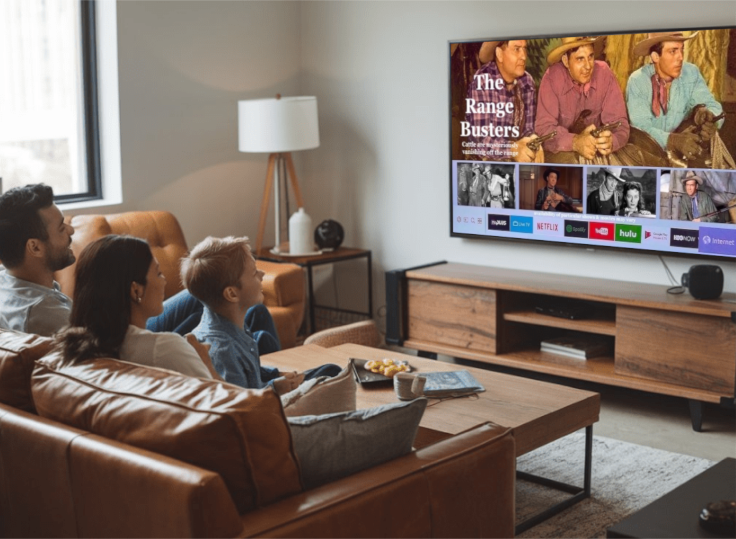 Family watching The Westerns Channel tv for TWC