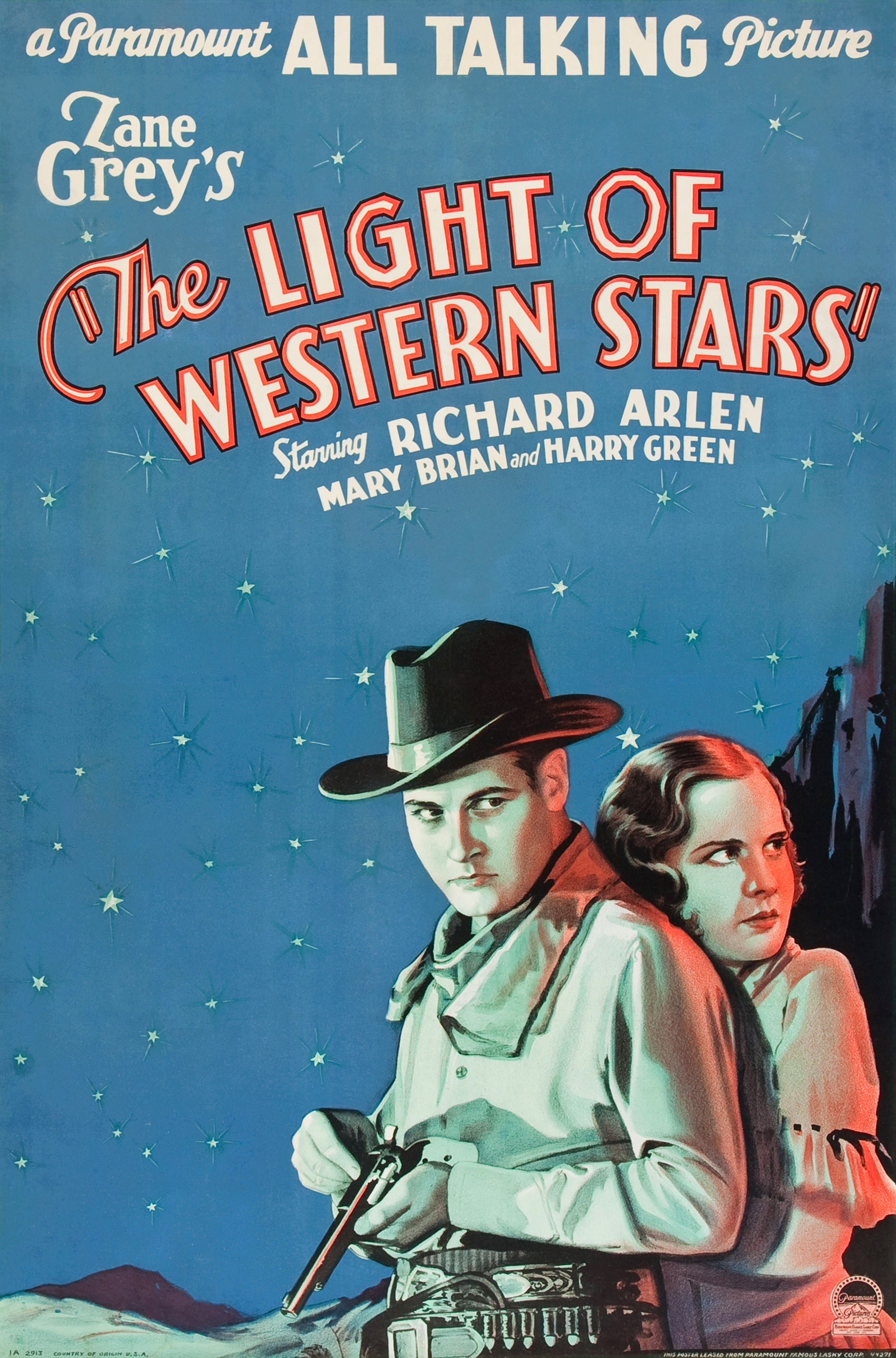 Winning The West AKA The Light of Western Stars